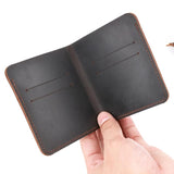 Cow Leather Men Wallets Retro Wallet for Men Short Money Case