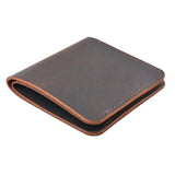 Cow Leather Men Wallets Retro Wallet for Men Short Money Case