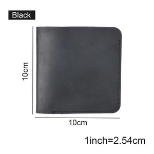 Cow Leather Men Wallets Retro Wallet for Men Short Money Case