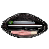 Leather Man Clutch Bag Coins Pocket Purse Envelope Long Wallets