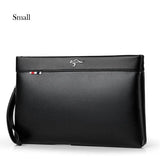 Leather Man Clutch Bag Coins Pocket Purse Envelope Long Wallets