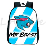 Mr Beast Lightning Cat Backpacks Kids Anime Rucksacks