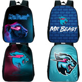 Mr Beast Lightning Cat Backpacks Kids Anime Rucksacks