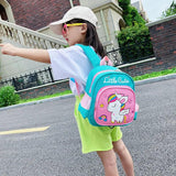 Kindergarten Canvas Dinosaur Backpack for Kids