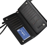 Men's Long Wallet PU Leather Purses Zipper Handbags WBL63