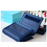 Men's Canvas Student Wallet Zipper 3 Fold Purse 4 Colors X102