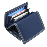 Men's Canvas Student Wallet Zipper 3 Fold Purse 4 Colors X102