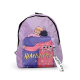 WAWNI Heartstopper Zipper Pack Schoolbag Student Rucksack Travel Bag