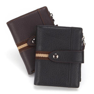 RFID Vintage Leather Wallet Short Man Purse