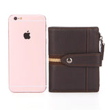 RFID Vintage Leather Wallet Short Man Purse