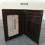 Chinese Dragon Pattern Leather Men's Wallets High Quality Purse