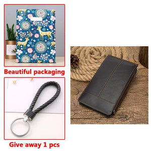 Vintage Leather Clutch Bag Men's Wallet