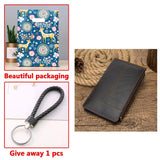 Vintage Leather Clutch Bag Men's Wallet