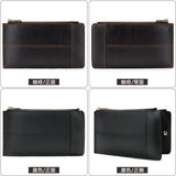 Vintage Leather Clutch Bag Men's Wallet