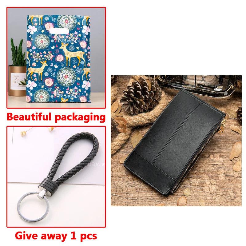 Vintage Leather Clutch Bag Men's Wallet