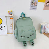 Embroidery Cat Backpacks for Kids Travel Shoulder Bag Girls Boys School Bag