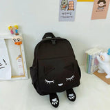 Embroidery Cat Backpacks for Kids Travel Shoulder Bag Girls Boys School Bag