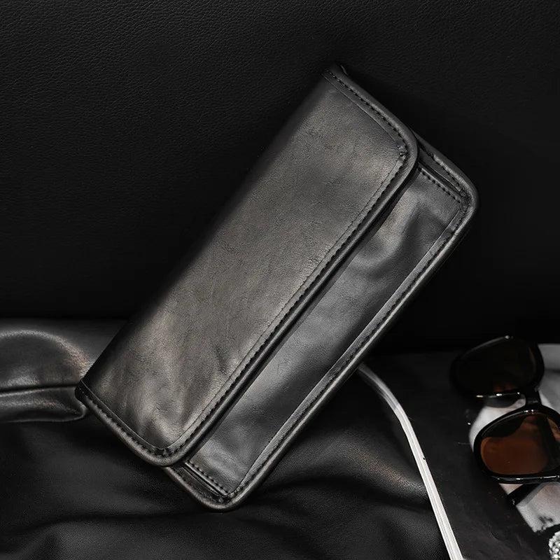 Men's Retro Long Wallet High Pu Leather Versatile Clutch Bag