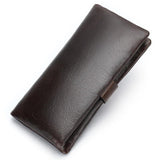 Men Long Wallet Leather Purse Handbags Business Clutch Coins 6018