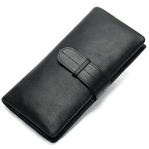 Men Long Wallet Leather Purse Handbags Business Clutch Coins 6018