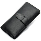 Men Long Wallet Leather Purse Handbags Business Clutch Coins 6018