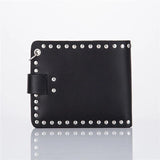 Hot Men Rivet Short Money Clips Male Punk Skull Clutch Wallet