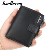 Baelerry Men Wallet PU Leather High Purse Money Clip Teens Gift