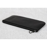 Men's Leather Zipper Wallet, Cowhide Handbag