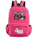 Waterproof School Bag Canvas Travel Backpack