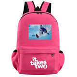 Waterproof School Bag Canvas Travel Backpack