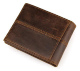 RFID Blocking Wallet Bifold Vintage Oil Waxing Leather Carteira Masculina