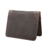 Cowhide Leather Men Wallet Vintage Folio European American Style
