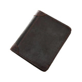 Cowhide Leather Men Wallet Vintage Folio European American Style