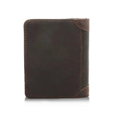 Cowhide Leather Men Wallet Vintage Folio European American Style