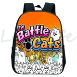 Children Battle Cats Backpack Kindergarten School Bag