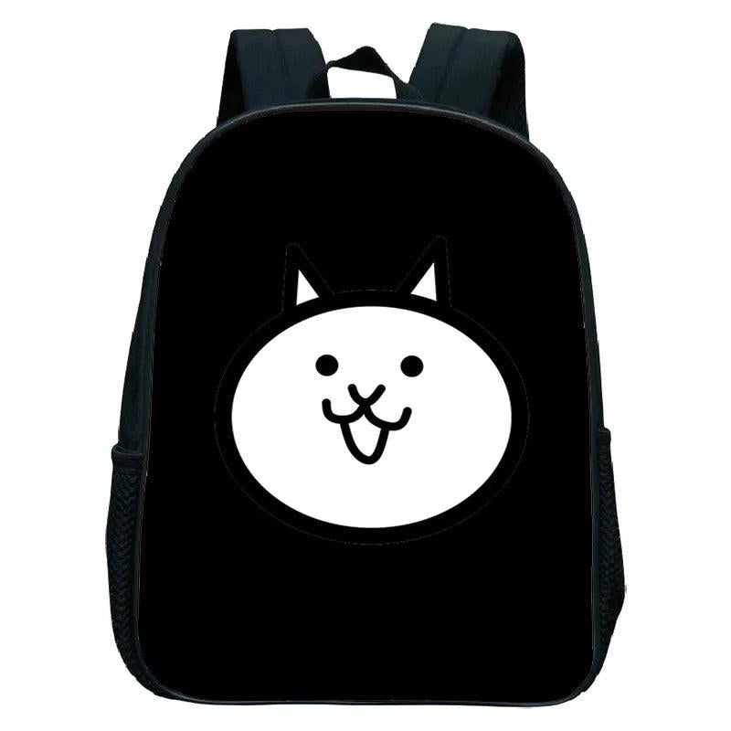 Children Battle Cats Backpack Kindergarten School Bag