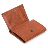 Mens Vintage Leather Wallet Trifold Son Husband Gift