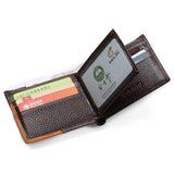 Stylish Zipper Leather Men's Wallet