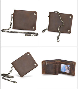 Soft Leather Vintage Organizer Wallet Purse