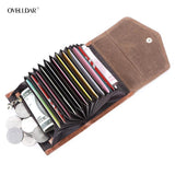 Cow Leather RFID Credit Card Wallet