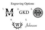 Personalized Monogram Initial Mens Wallet Engraving Name Mens Wallet