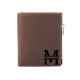 Personalized Monogram Initial Mens Wallet Engraving Name Mens Wallet