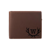 Personalized Monogram Initial Mens Wallet Engraving Name Mens Wallet