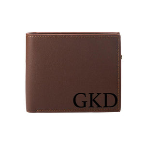 Personalized Monogram Initial Mens Wallet Engraving Name Mens Wallet