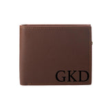 Personalized Monogram Initial Mens Wallet Engraving Name Mens Wallet
