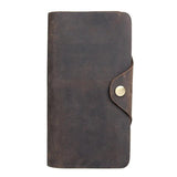 Trifold Leather Wallet with Removable Zipper Pocket