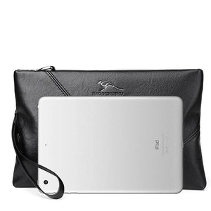 Men Wallets Casual Business Clutch Bag Zipper Envelope Long Wallet