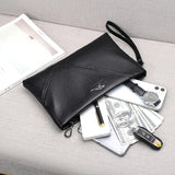 Men Wallets Casual Business Clutch Bag Zipper Envelope Long Wallet