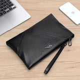 Men Wallets Casual Business Clutch Bag Zipper Envelope Long Wallet