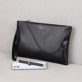 Men Wallets Casual Business Clutch Bag Zipper Envelope Long Wallet